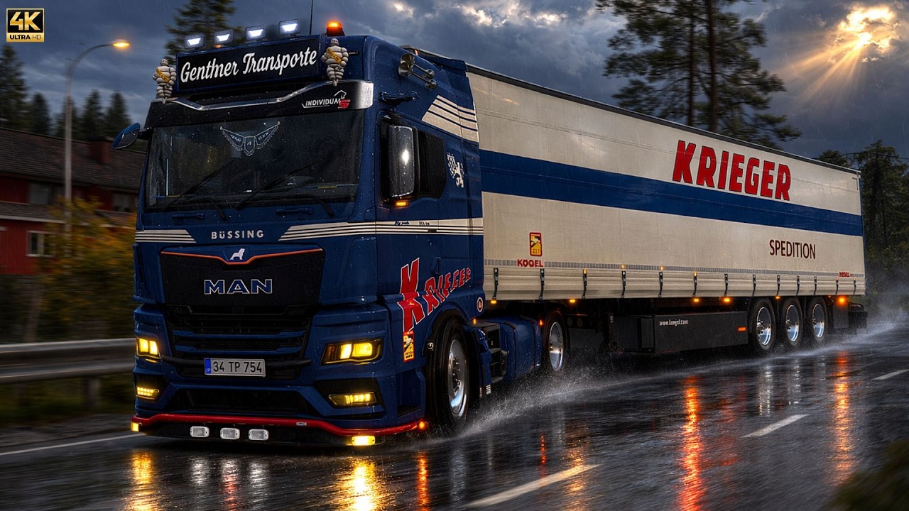 ETS2 1.58 | Realistic Driving | MAN TGX 510 | Sound Pack UPDATE v1.3 | POV 4K | #ets2 