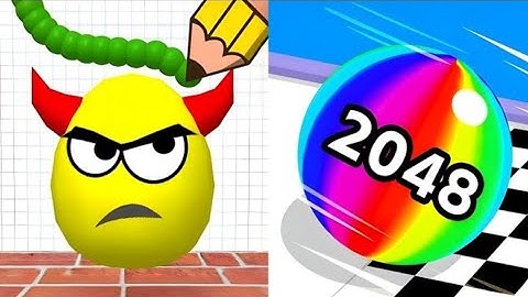 Ball Run 2048 vs Draw To Smash Android iOS Gameplay SpeedRun 