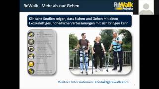ReWalk Online Präsentation -   ReWalk Mehr als nur Gehen