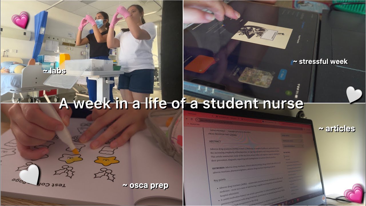 NURSING DIARIES | A realistic week of being a student EN 👩‍⚕️🩺📚