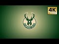 Milwaukee Bucks NBA Animated Logo Team Intro 4K Background