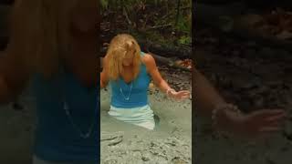 Woman Sinks In Quicksand