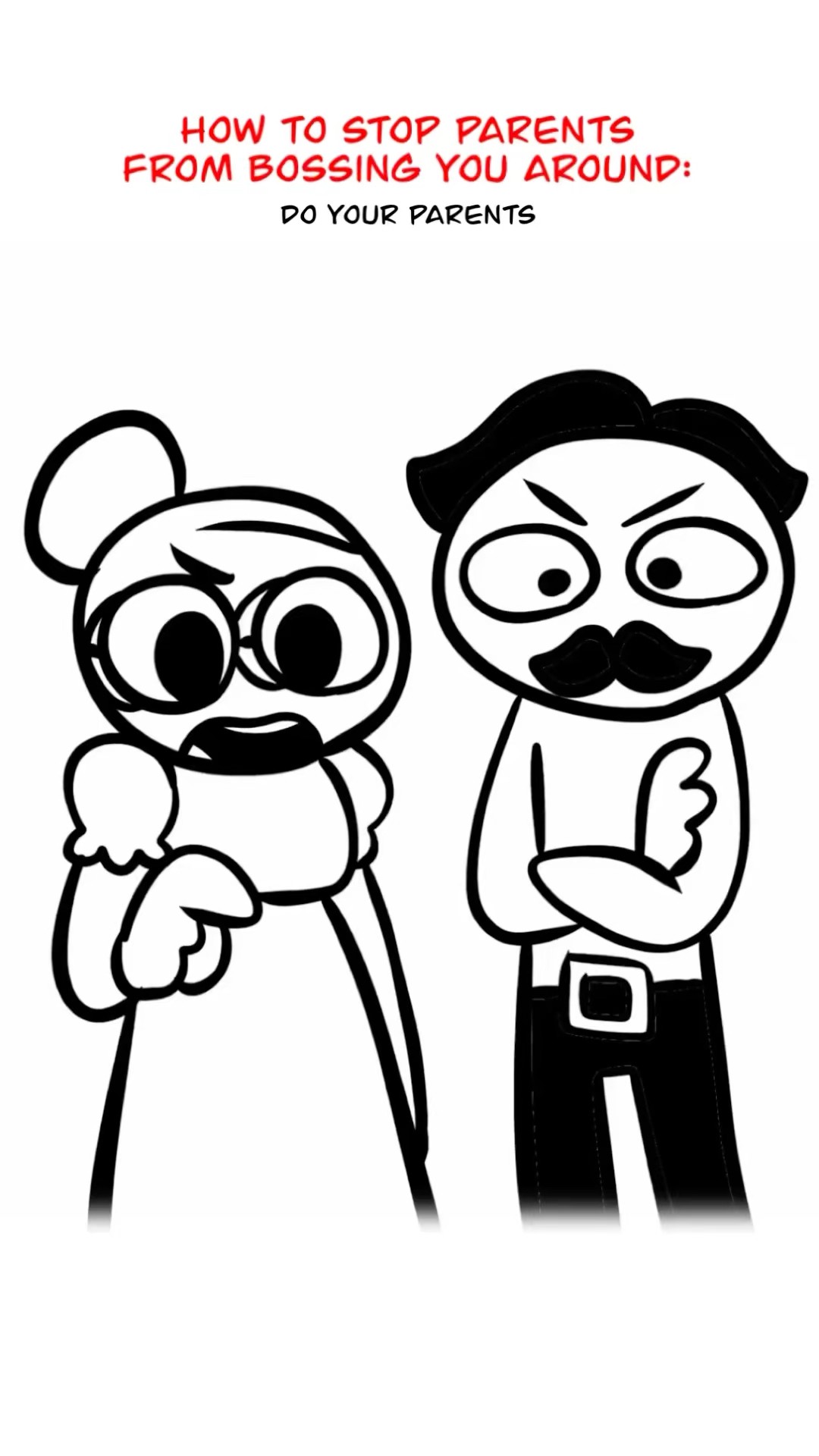 Bossy Parents? ? (Animation Meme) Anim: RedFlowerCrown #shorts
