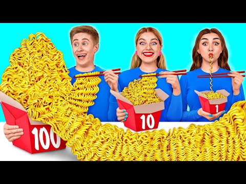 100 Слоев еды Челлендж | Смешные челленджи от Multi DO Challenge