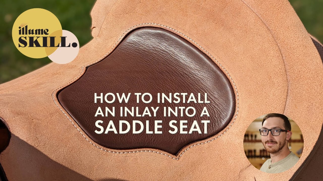 How to install an inlay in a saddle seat
