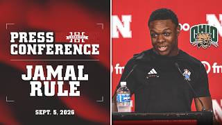 Jamal Rule after 49-21 win over Ohio | Nebraska Football Press Conference