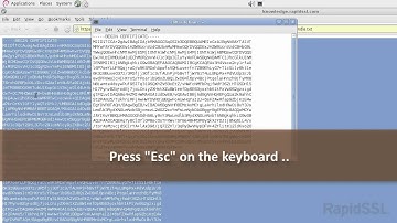 How to Install SSL Certificate for Apache Servers- a video tutorial from Rapid SSL