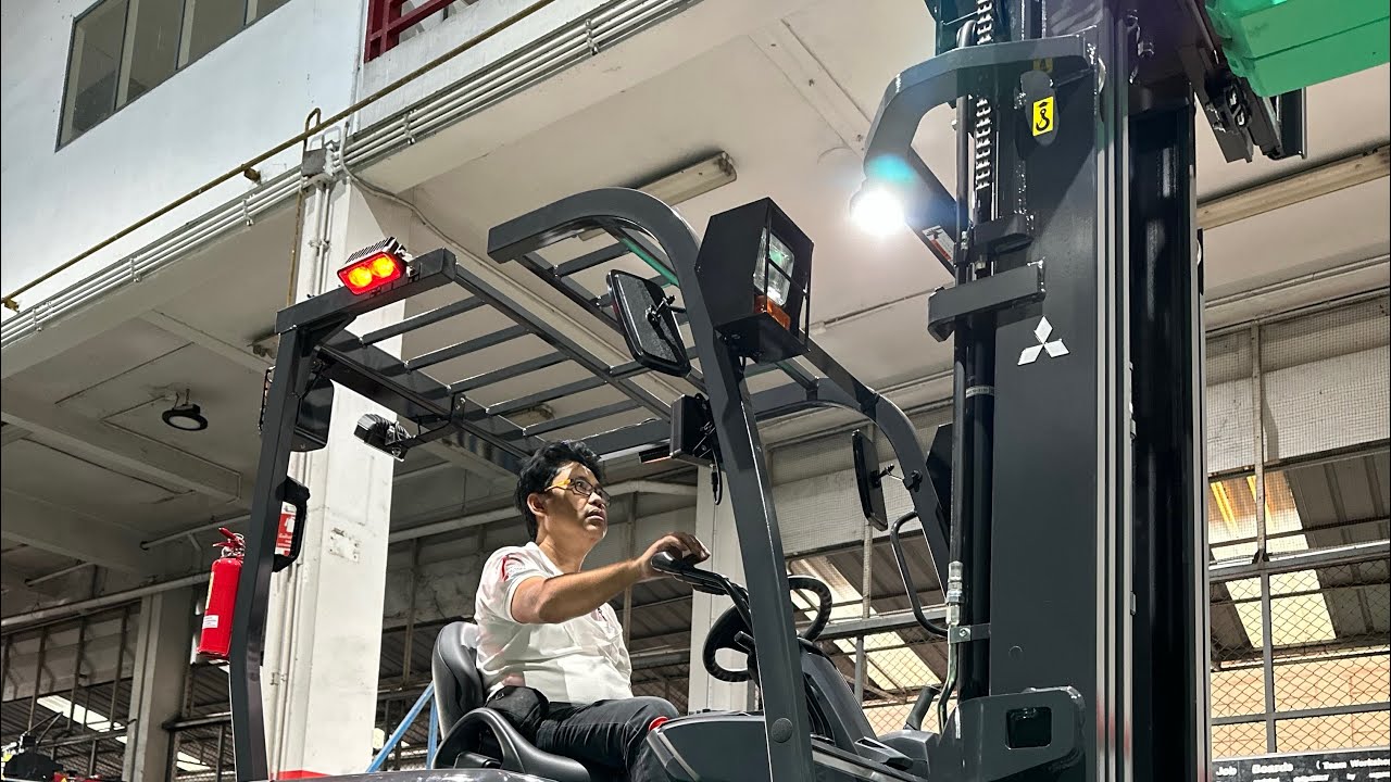 EP.69 #รถยกไฟฟ้าแบตเตอรี่ลิเที่ยม 2.5 ตัน เสาเข้าตู้คอนเทนเนอร์ แบรนด์มิตซูบิชิ ￼ ตัวแทนประเทศไทย ￼