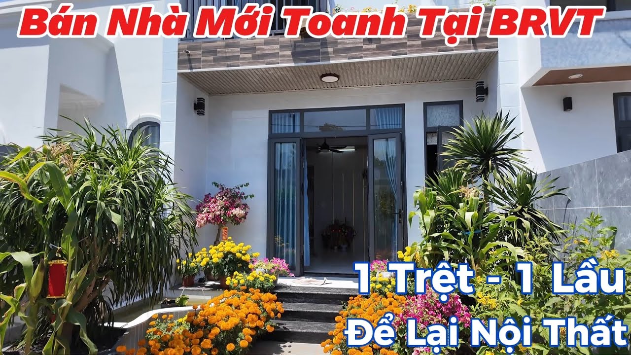 BĐS BRVT, Bán Nhà 1 Trệt - 1 Lầu Mới Toanh Ngay Trung Tâm Đất Đỏ - BRVT, Để Lại Toàn Bộ Nội Thất