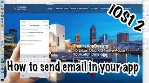 How to send an email message within your app iOS12 (Swift Source Code)