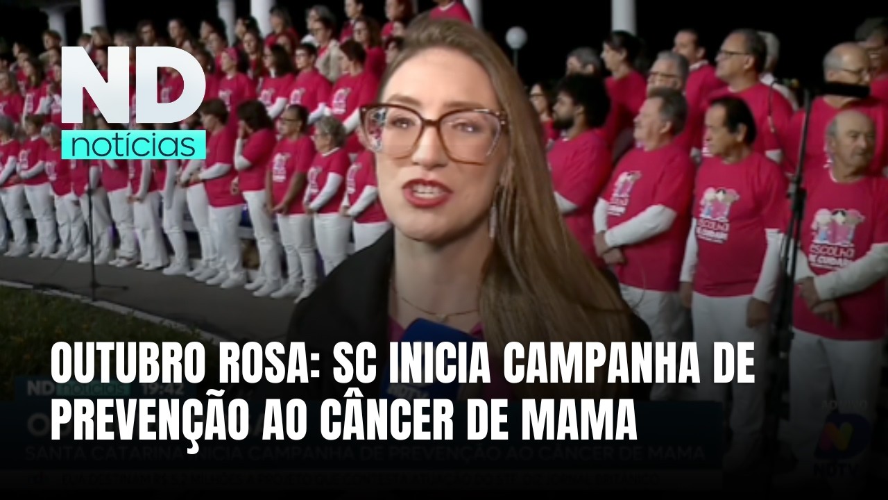 Outubro Rosa começa em SC com campanha de prevenção ao câncer de mama
