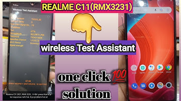 Realme C11 Wireless Test Assistant problem fix || How to Remove wireless test assistant (Rmx3231)