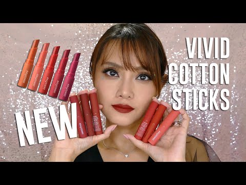 Innisfree Vivid Cotton Sticks: Matte Autumn 