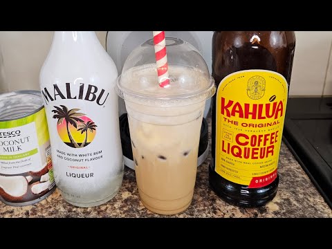 how to make Malibu Coffee Liqueur cocktail recipe #malibu #coffee #liqueur #drink #recipe #fyp #uk