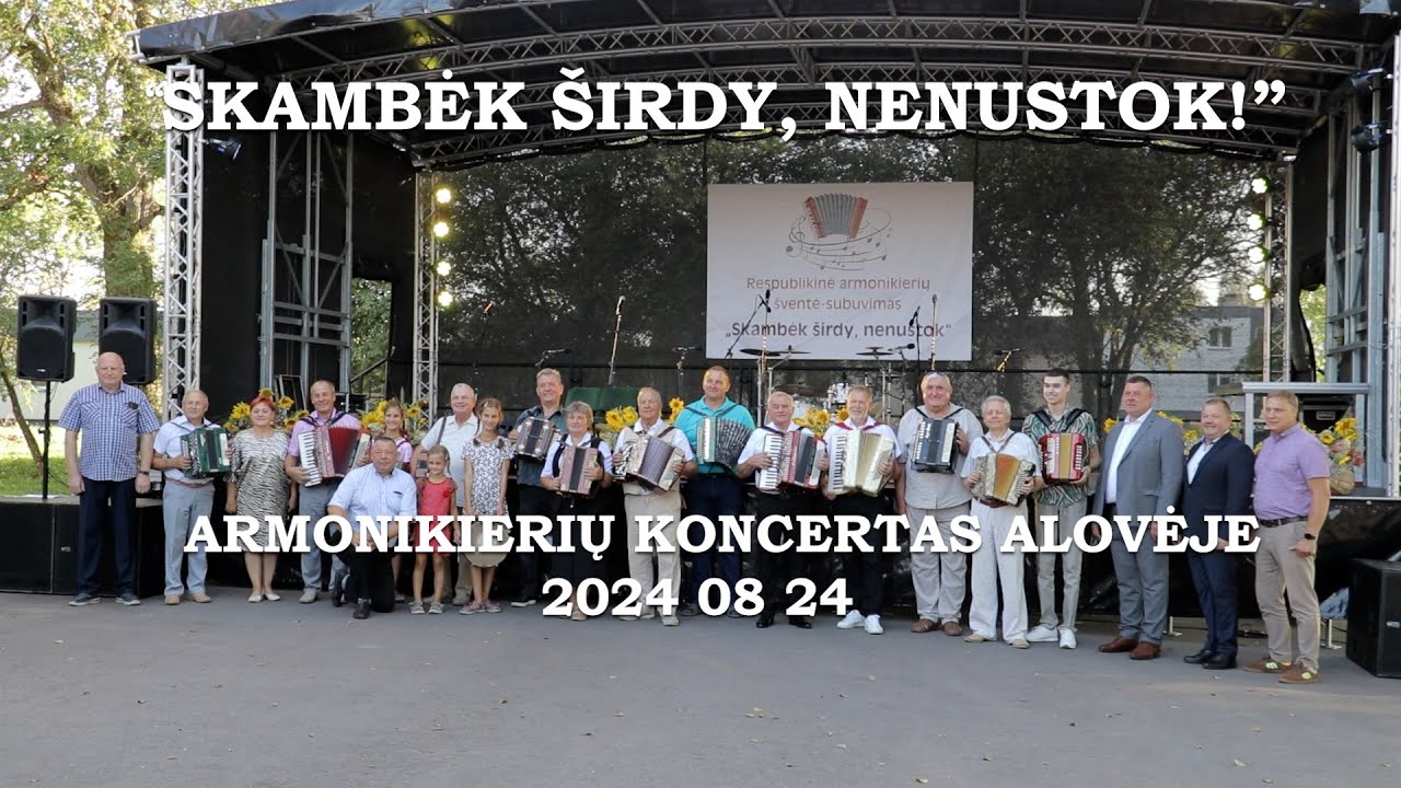 Visas armonikierių koncertas Alovėje 