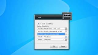 Time Zone Clock Widget for Windows 7 screenshot 2