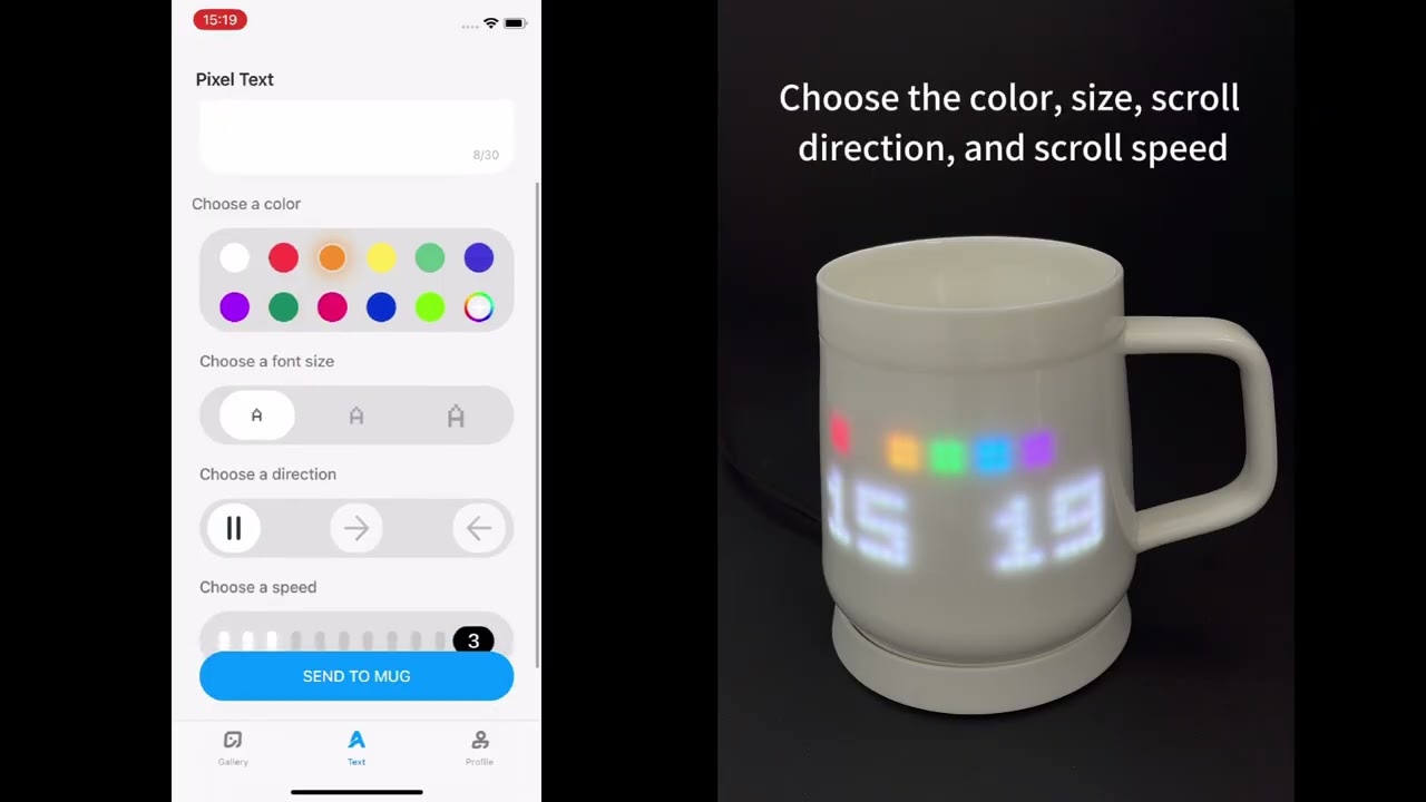 Displaying Custom Text  - Pixel Mug Guide Video 