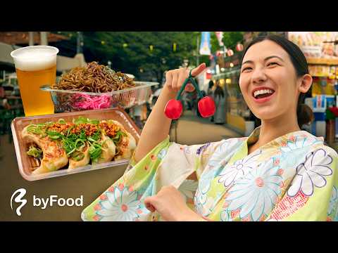 12 Hours at Japan’s BIGGEST Summer Food Festival! | Japan byFood