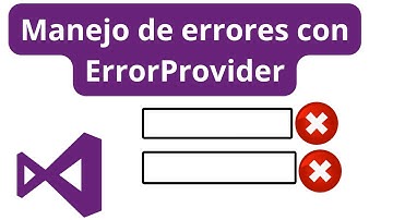 Manejo de errores con ERROR PROVIDER VB.NET | ERROR PROVIDER en Visual Studio.Net
