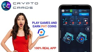 crypto cards app | play game and earn cryptocurrency | earn pht token free | aw tech4u screenshot 1