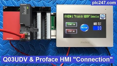 HMI Proface & Mitsubishi Q03UDV "Connection" Tutorial