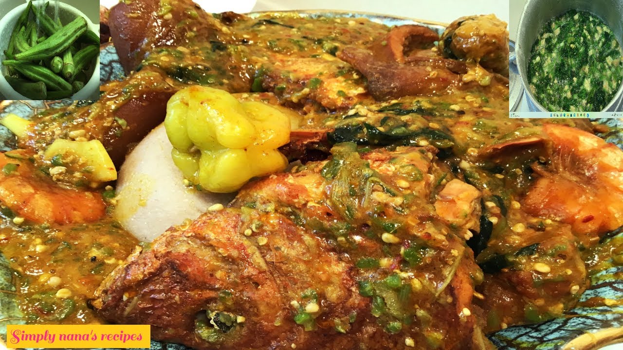 Extra Slimy Okra / Okro Soup/Stew & Soft Banku with a twist. Quick easy & Tasty😋 YouTube