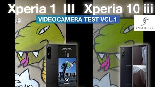 Xperia 1 iii vs 10 iii SF OS a short video comparison 