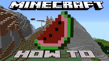 Minecraft ~8 Bit~ HOW TO : ~ Watermelon ~ ( Tutorial ) /W Killerkev