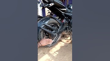 how to tight chain ns200 original raw video #short #youtube #ns200 #bikers #garage #odisha #jsg