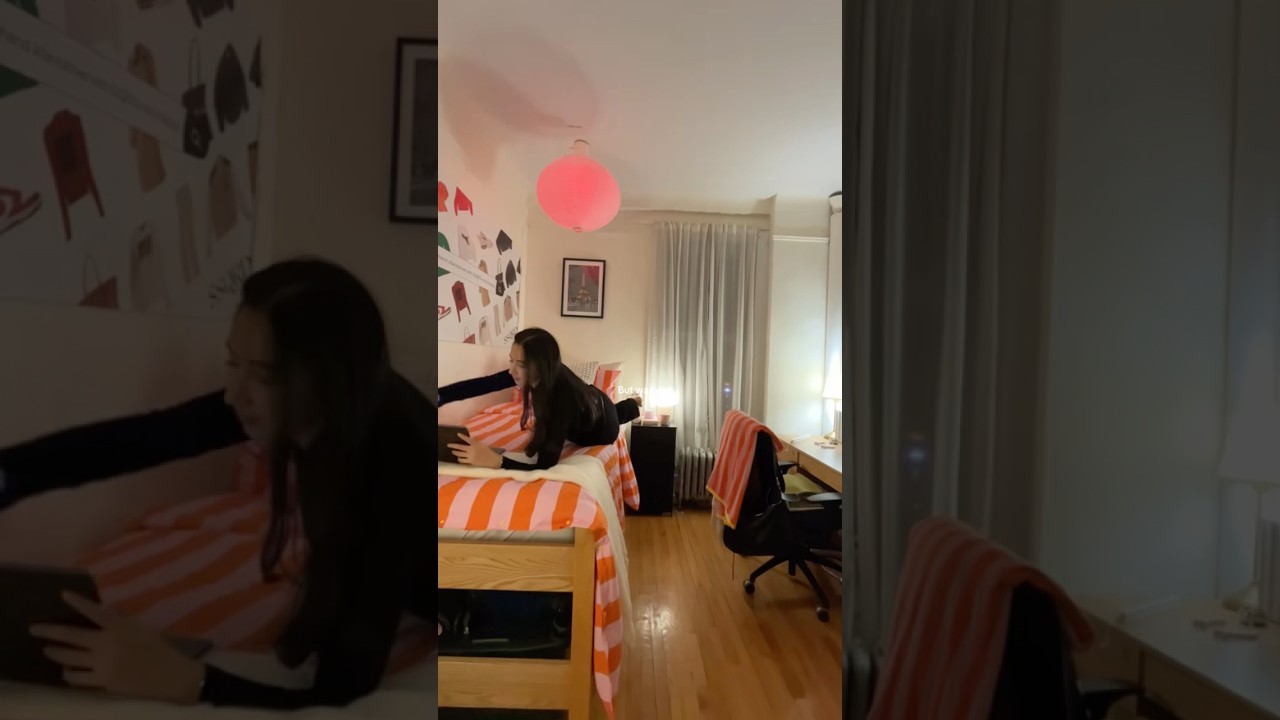 NYC College Dorm Tour with walk-in closet