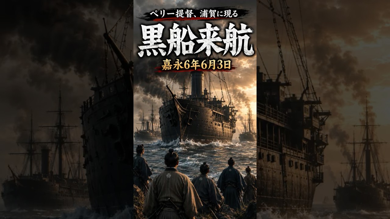 嘉永6年6月3日 黒船来航｜幕府を震わせた浦賀沖の四隻｜谺剣二郎@ケンダマ