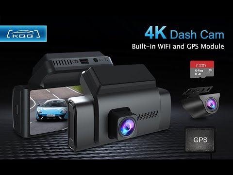 KQQ 4K Dash Cam Front and Rear with WiFi GPS - YouTube