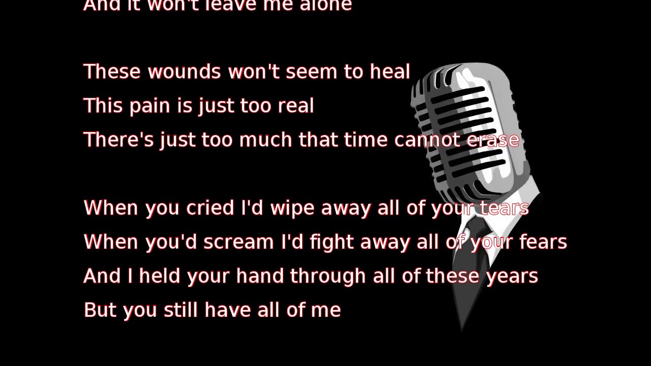 Evanescence - My Immortal (lyrics) - YouTube