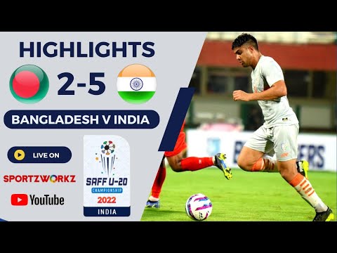 Final Match || India Vs Bangladesh Full Highlights || SAFF U20 Championship 2022 || Sportzworkz