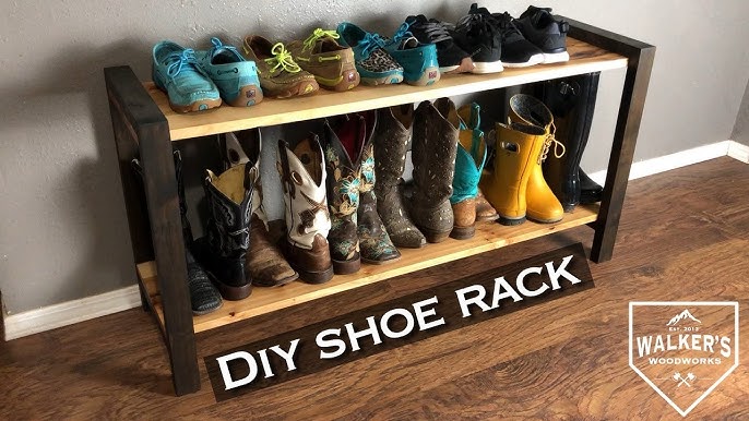 DIY Wooden Shoe Rack – Wall Mounted - Kippi at Home