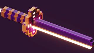 Voxel Sword time-lapse with Voiceover!