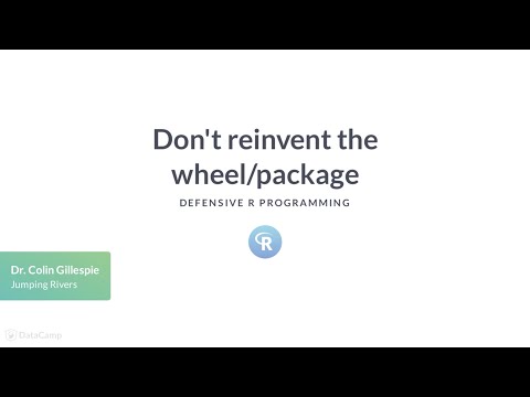 R Tutorial: Don't reinvent the wheel/package