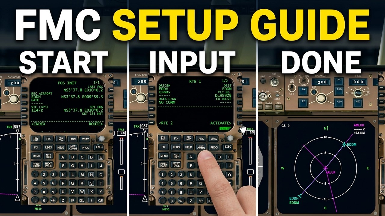 Kapitel 2: Boeing 747-400 FMC Programmierung - Komplette Anleitung Schritt für Schritt - YouTube