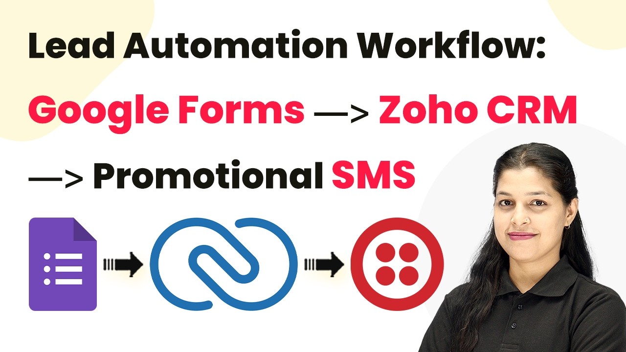 Lead Automation Workflow: Google Forms → Zoho CRM → Promotional SMS