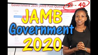 JAMB CBT Government 2020 Past Questions 21 - 40 screenshot 5