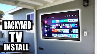 Installing TV in Backyard/ Patio by Pro