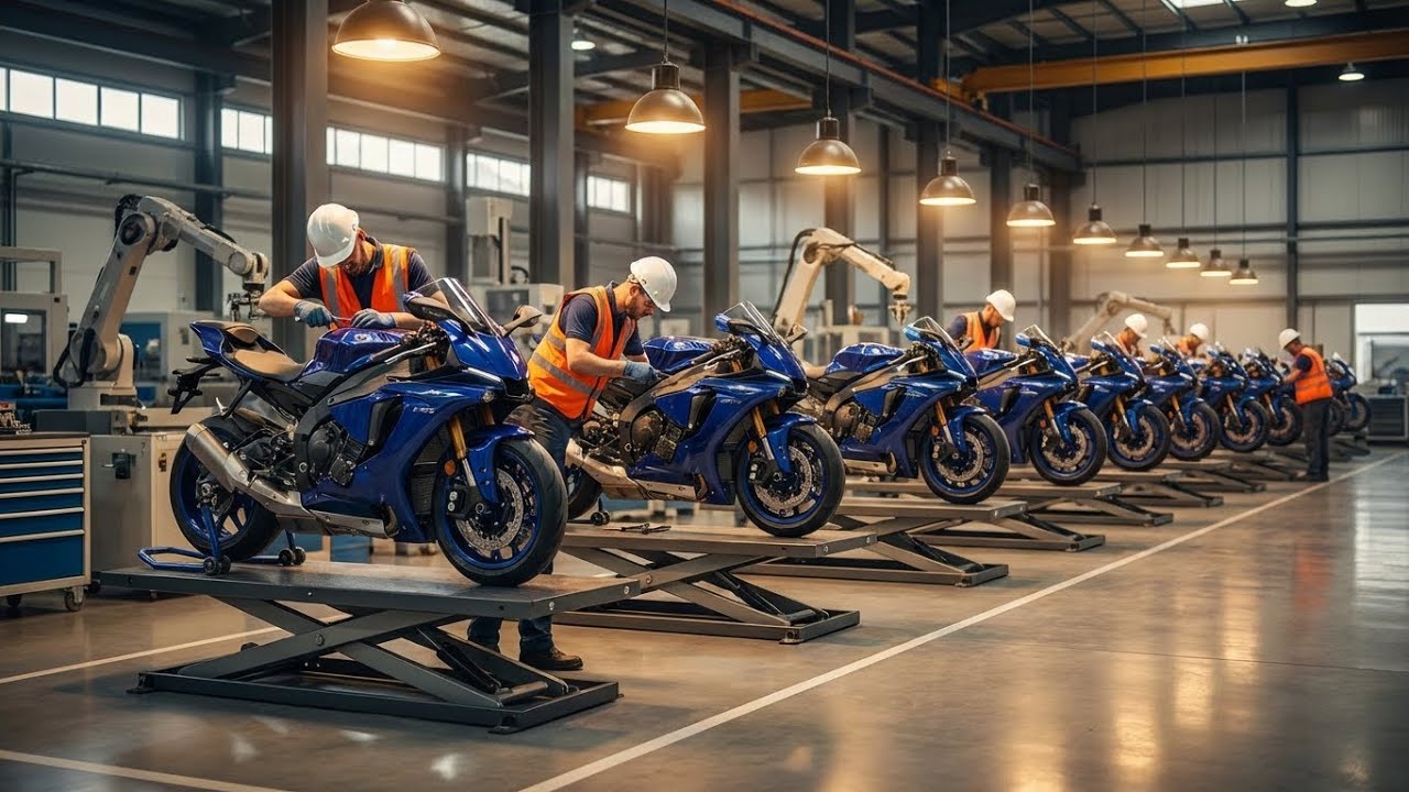How Motorcycles Are Made? | Inside a Modern Motorcycle Factory (4K HD).