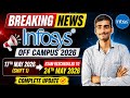 Infosys Off Campus 2026 Exam Rescheduled 😱 New Date Announced | Shift 1 Complete Update