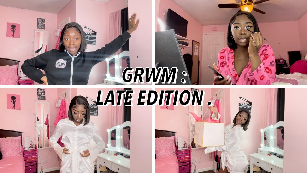 1 HOUR GRWM : RUSHING || hair , makeup , etc . - YouTube