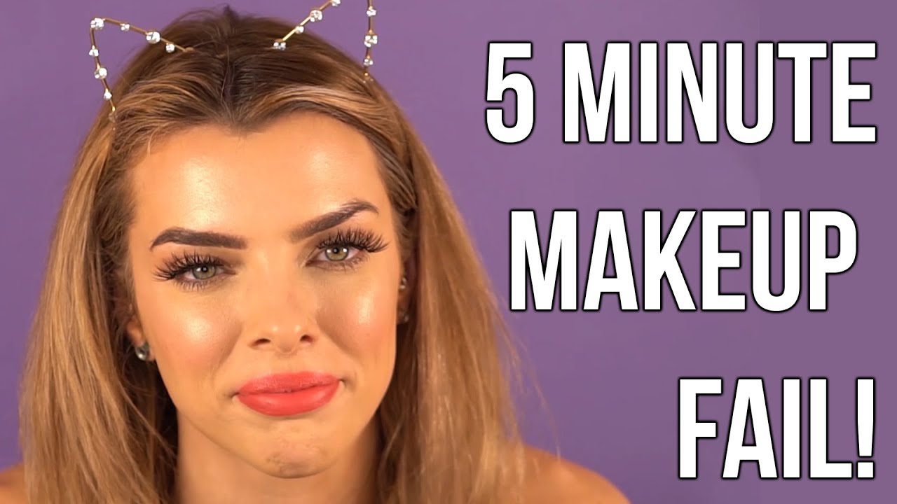 5 Minute Makeup Challenge - FAIL | Jolie Beauty
