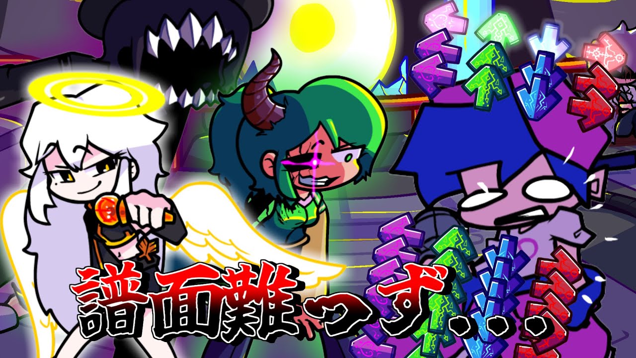 【FNF】曲、キャラデザ神！譜面は高難易度！rhythmic revolution(Impostor human)のアプデが来ていたのでプレイしてみた！