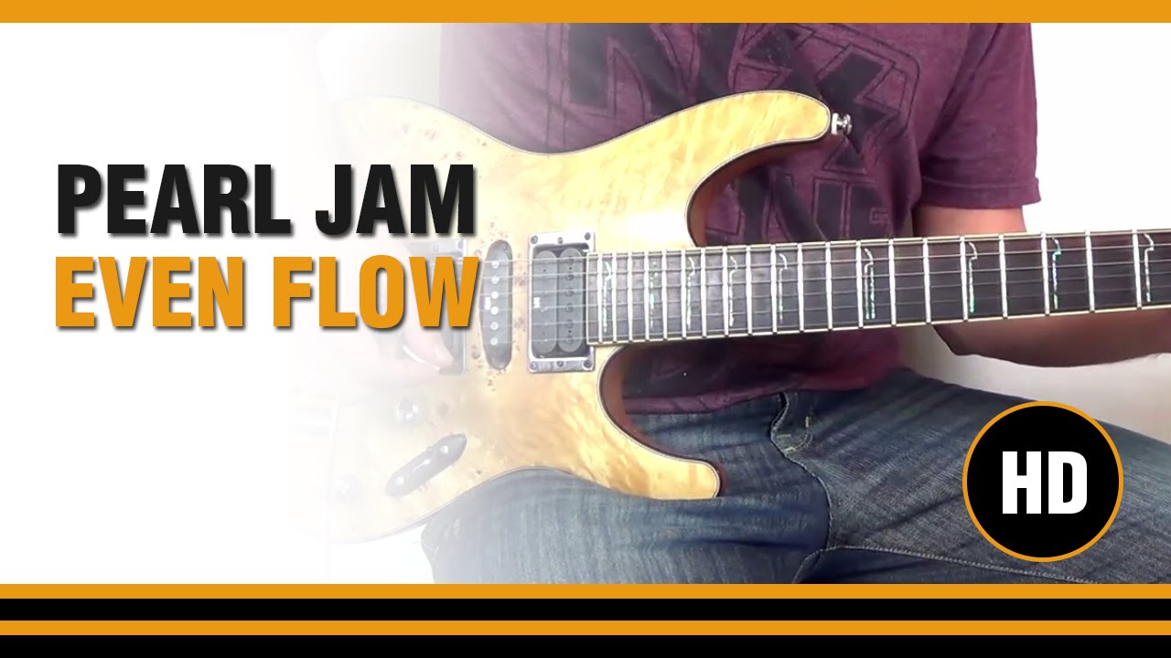 How to play Even Flow from PEARL JAM Electric Guitar GUITAR LESSON