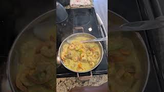 Coconut basil shrimp 
