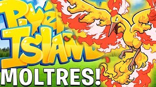 OP LEGENDARY MOLTRES (THE MEGA BIRD TRIO) - Minecraft Pixelmon Island SMP - Pixelmon Mod #19