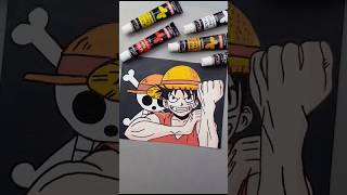 Monkey D. Luffy Acrylic Painting Tutorial for Beginners | One Piece